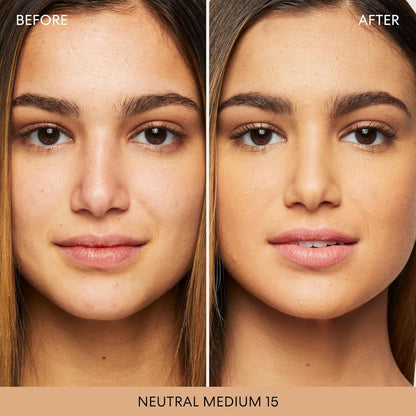 Original Loose Powder Foundation SPF 15, Clean Mineral Powder Face Makeup, Sheer