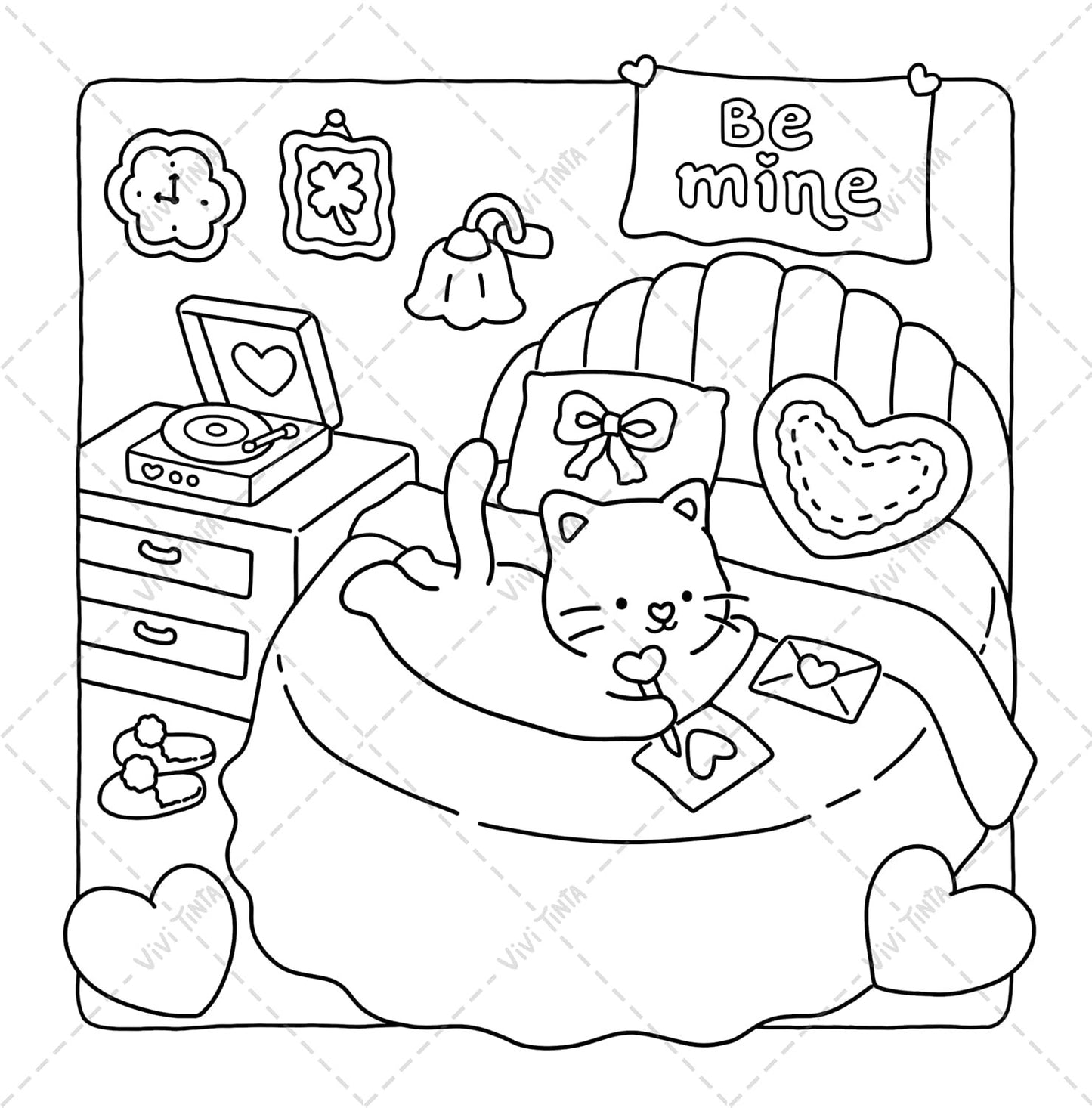 Sweetheart: Coloring Book for Adults & Teens Featuring Adorable Animals Valentin