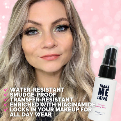 Thank Me Later Primer & Setting Spray Duo – Oil-Control Face Primer for Smooth,