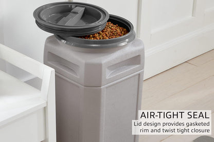 Airtight Dog Food Storage Container – 13 Gal, up to 54 Lb Capacity – Cat and Dog