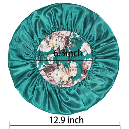 3 Pack Satin Bonnet Silk Hair Bonnet for Sleeping, Sleep Bonnets for Women Large