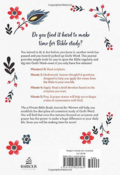The 5-Minute Bible Study Journal for Women