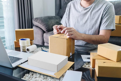 7X5X2 Shipping Boxes Small Corrugated Cardboard Box - 25 Pack White Mailing Boxe
