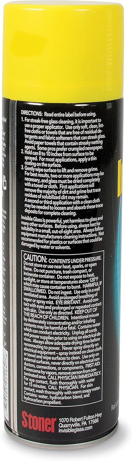 91164-6PK Premium Aerosol Glass and Window Cleaner for Auto and Home, Streak-Fre