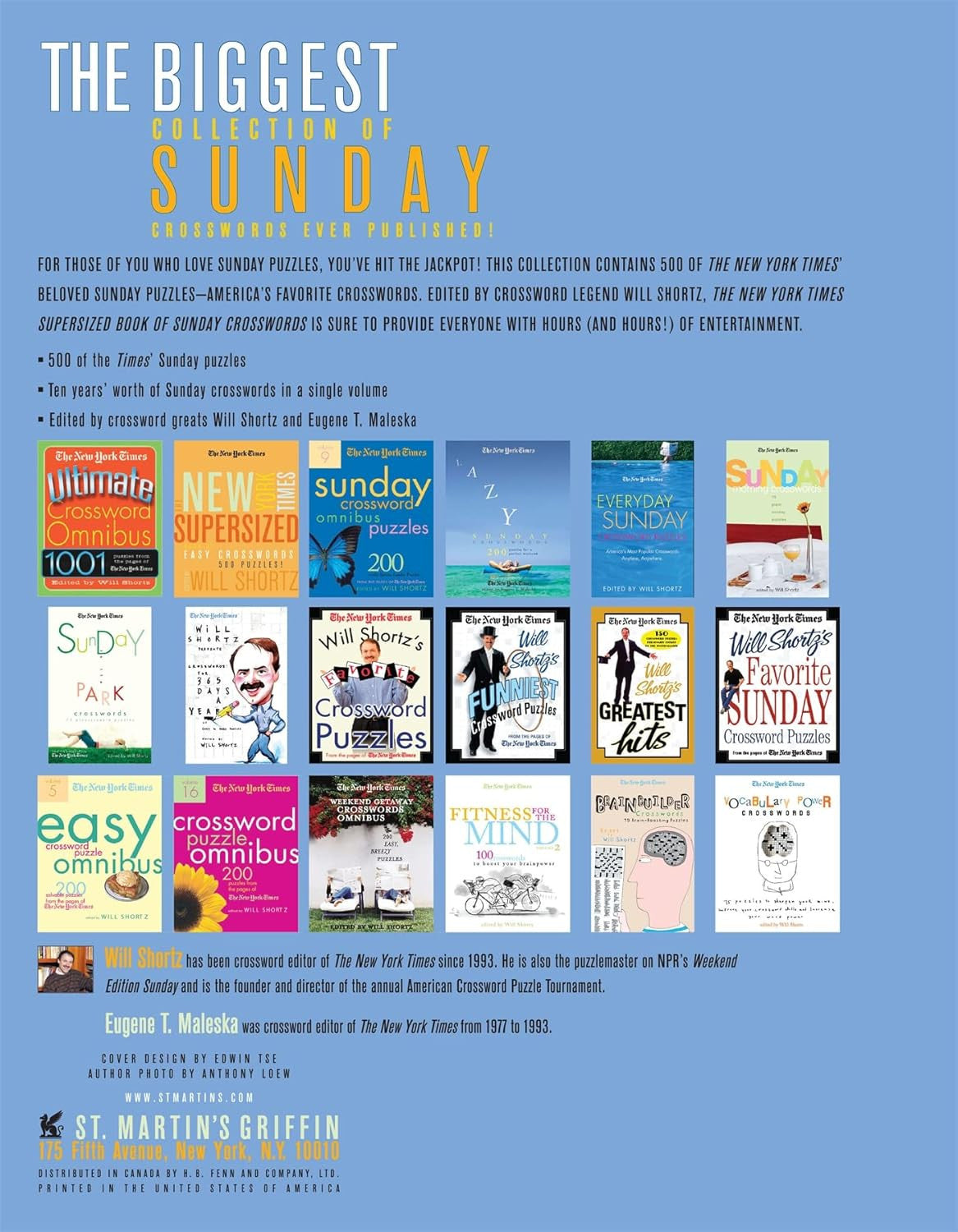 The New York Times Supersized Book of Sunday Crosswords: 500 Puzzles (New York T