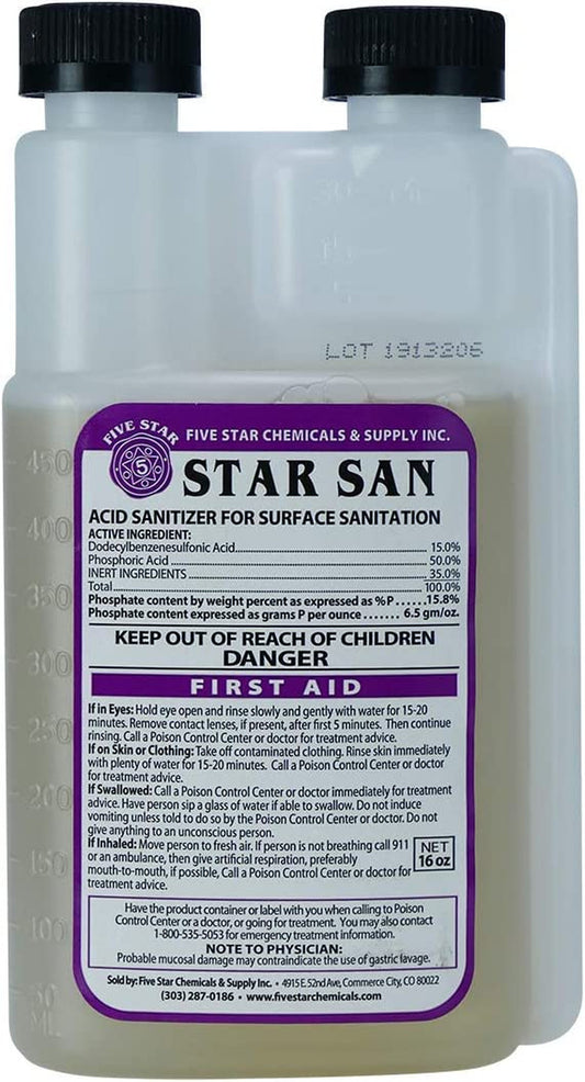 - Star San - 16 Ounce - Brew Sanitizer High Foaming Acid Anionic