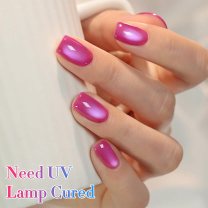 0.5 OZ Cat Eye Gel Polish with Magnet 15ML Same Color Same Bottle Holographic Gl