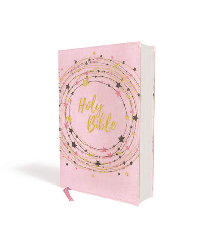 NIV, Bible for Kids, Flexcover, Pink/Gold, Red Letter, Comfort Print: Thinline E