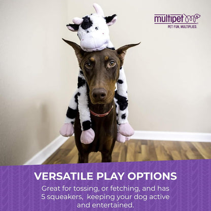 Swingin' Slevin Frog Dog Plush Toy - Squeaky Dog Toy for All Dogs - Extra Soft P