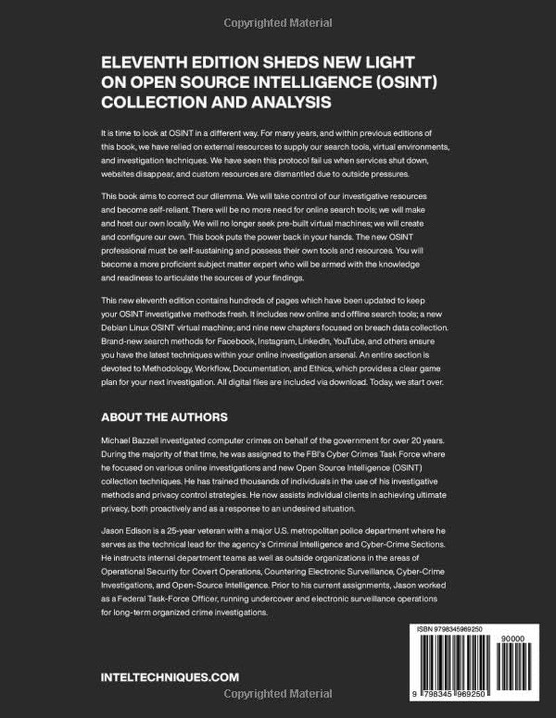 OSINT Techniques: Resources for Uncovering Online Information