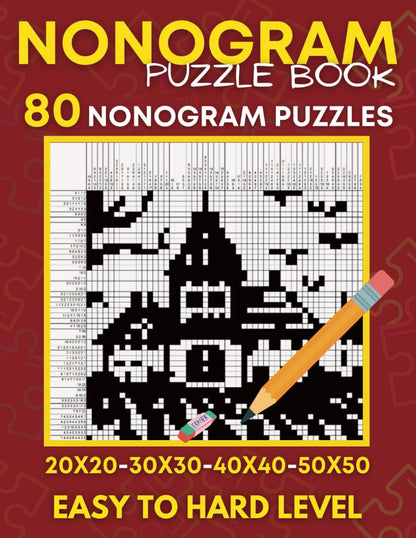 Nonogram Puzzle Book: Easy to Hard, from 20X20 to 50X50 Grids , Griddles, Hanjie