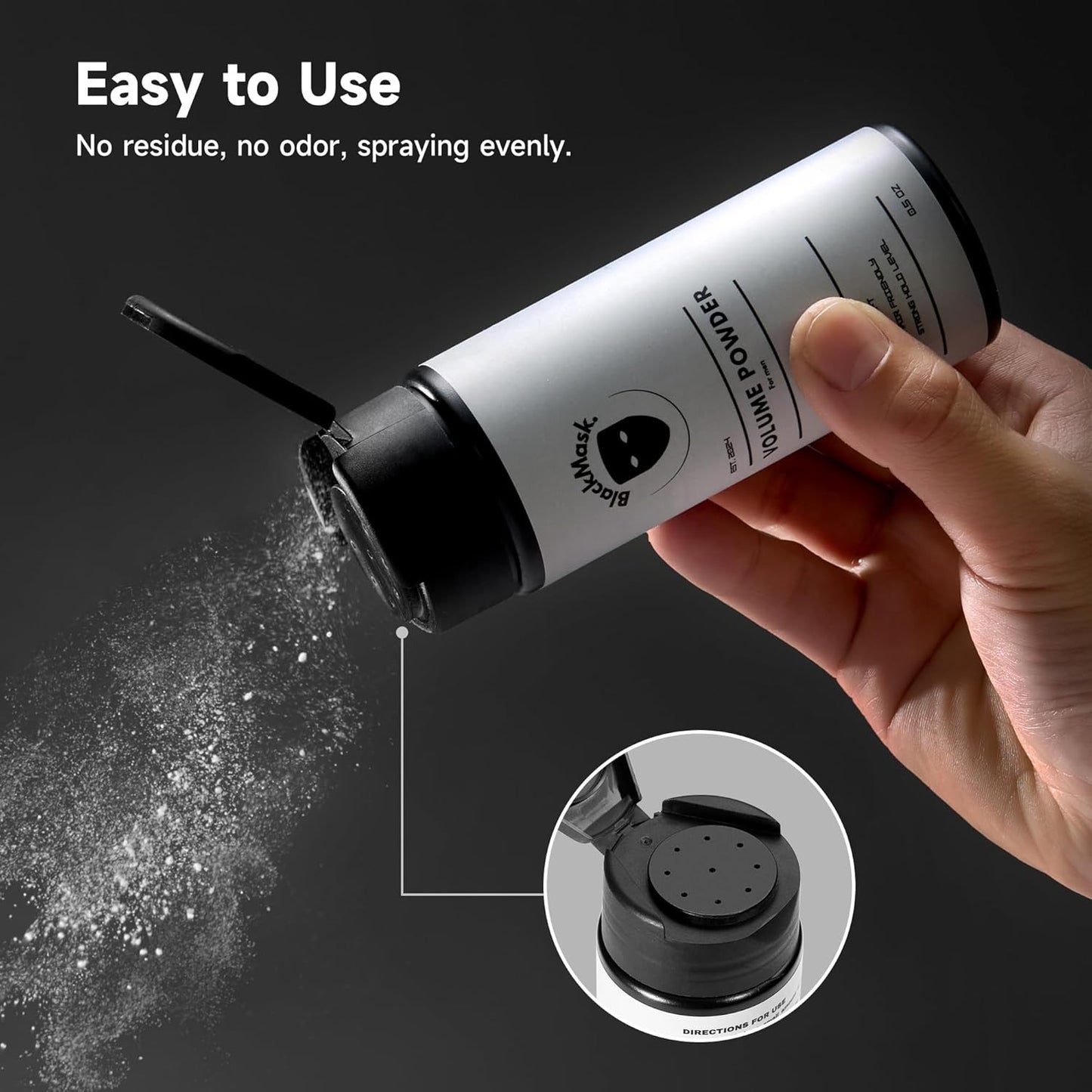 Texture Powder for Men, Easy to Apply - Instantly Adds Texture & Volume, All-Nat