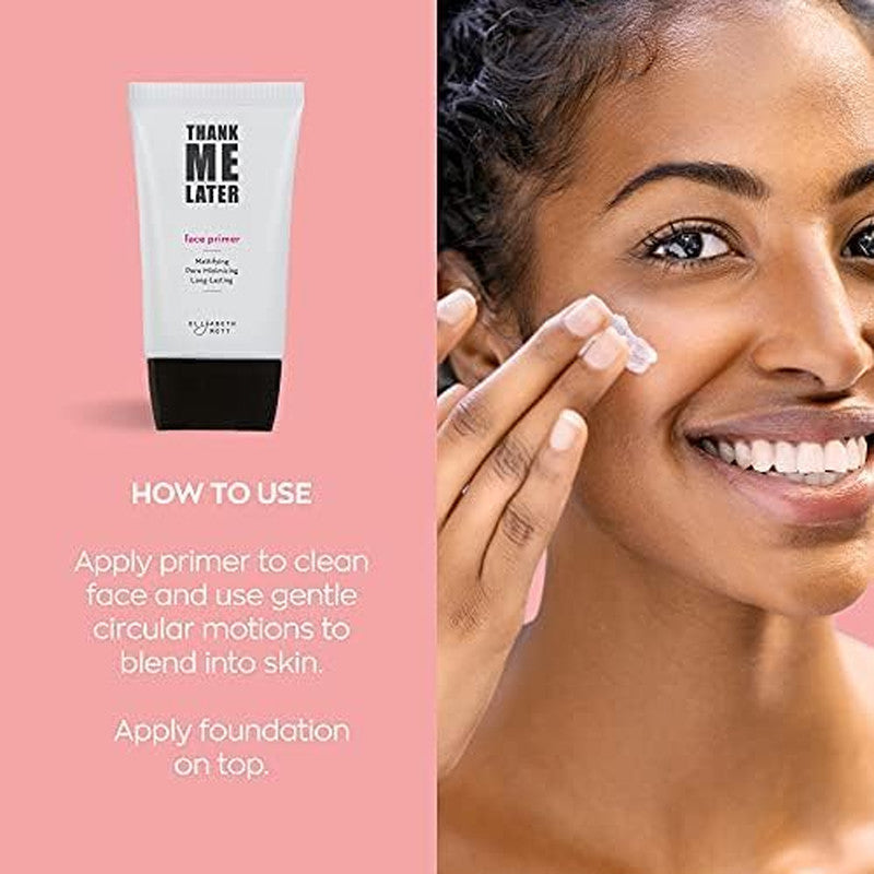 Thank Me Later Face & Eye Primer – Long-Lasting Matte Makeup Base, Pore Minimize