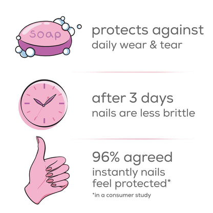 Nail Care, 8-Free Vegan, Hard to Resist Nail Strengthener, Glow and Shine, Pink