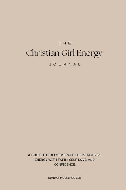 The Christian Girl Energy Journal