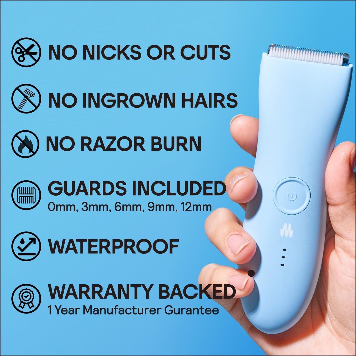 the Trimmer Original - Body Hair Trimmer for Men, Electric Shaver for Pubic Hair