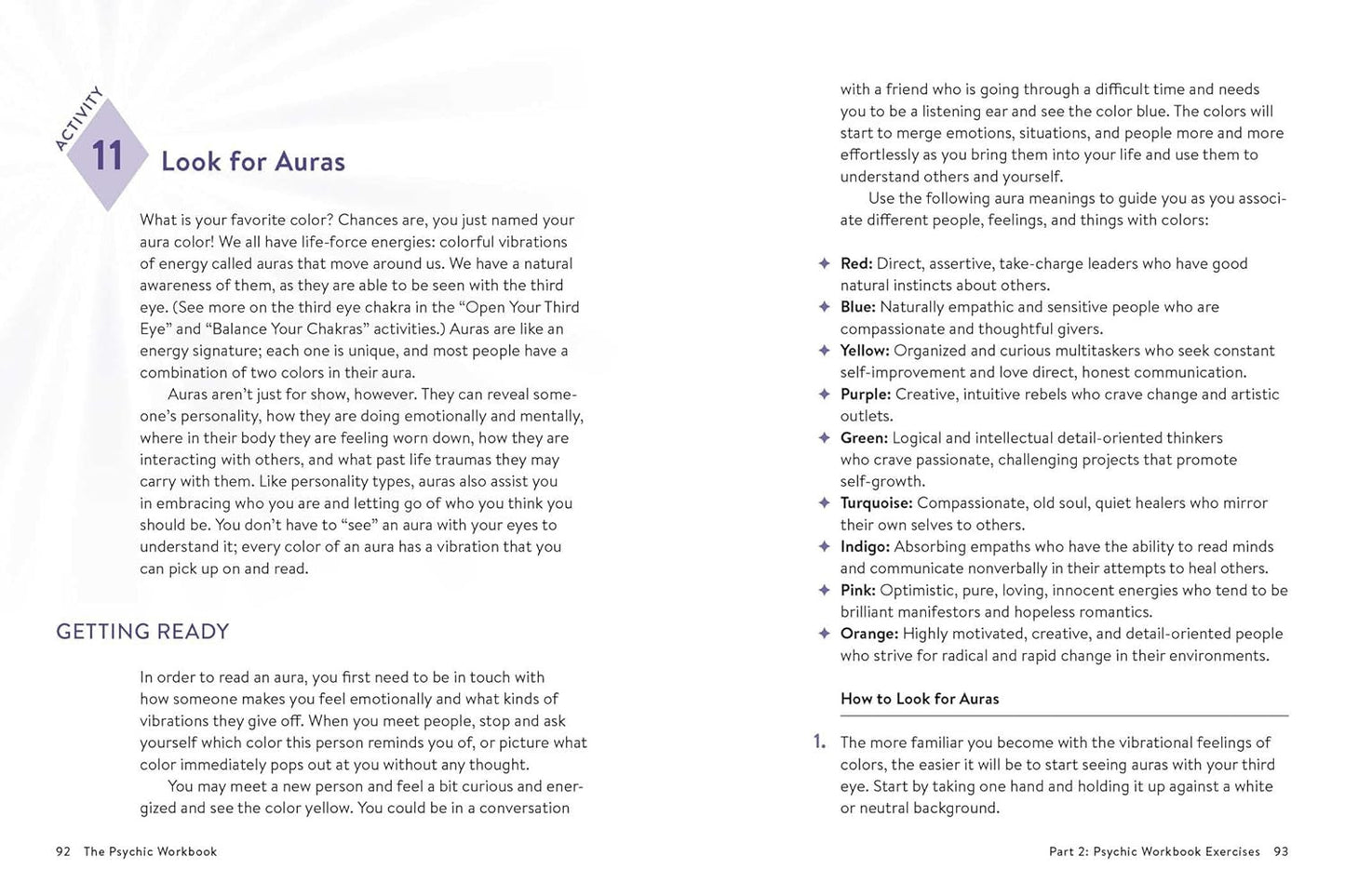 The Psychic Workbook: a Beginner'S Guide to Activities and Exercises to Unlock Y