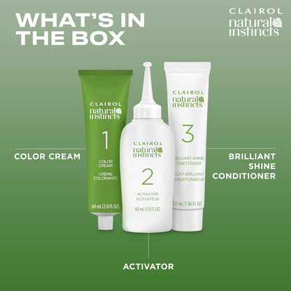 Natural Instincts Demi-Permanent Hair Dye, 5C Brass Free Medium Brown Hair Color