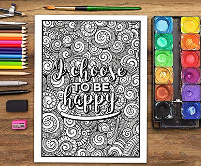An Inspirational Colouring Book for Everyone: Be Fearless in the Pursuit of What