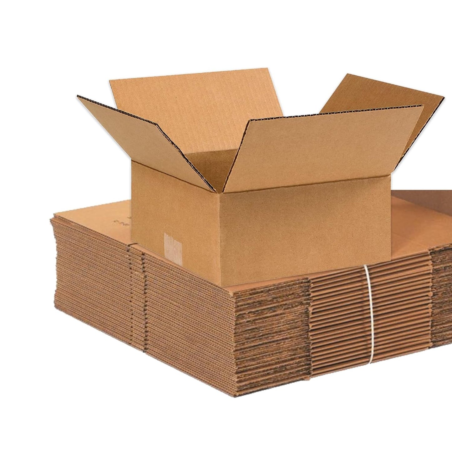 9X9X4 Flat Corrugated Boxes, Flat, 9L X 9W X 4H, Pack of 25 | Shipping, Packagin