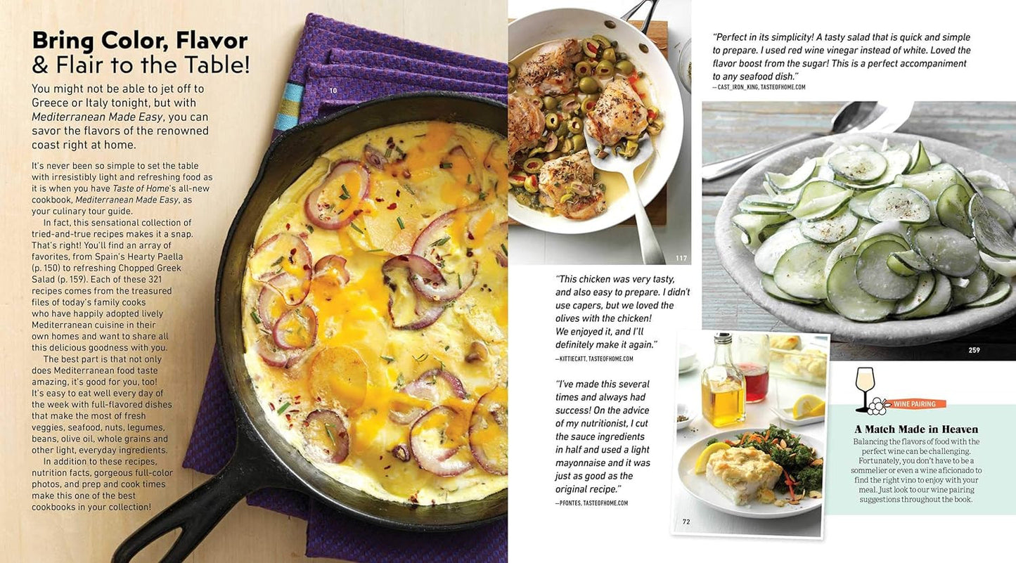 Taste of Home Mediterranean Made Easy: 321 Recipes for Light & Healthy Everyday