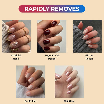 100% Pure Acetone Nail Polish Remover | Professional Quality | Rapidly Removes N