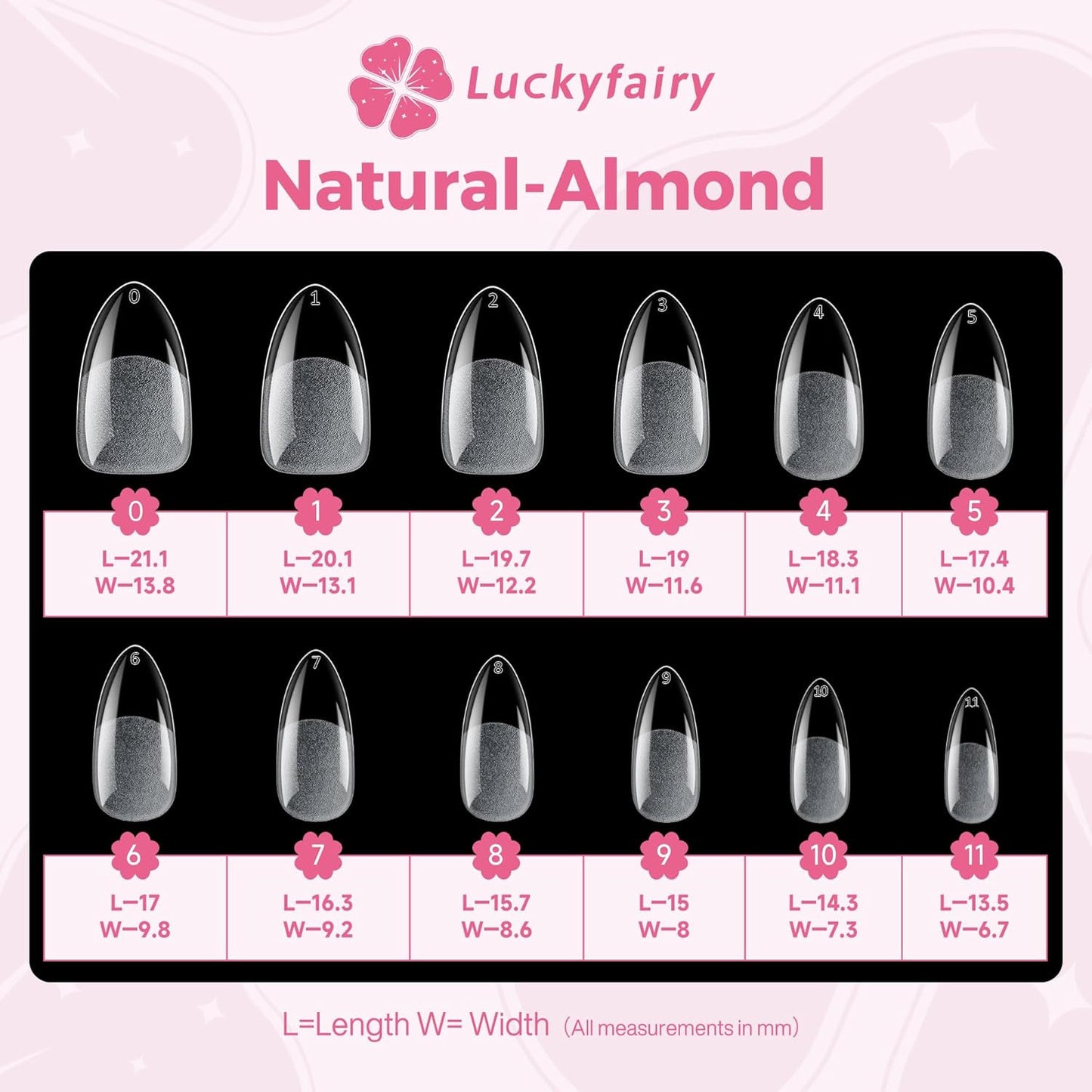 Almond Nail Tips: 240Pcs Pointed Almond Soft Gel Nail Tips, Pre-Shape Short Nail