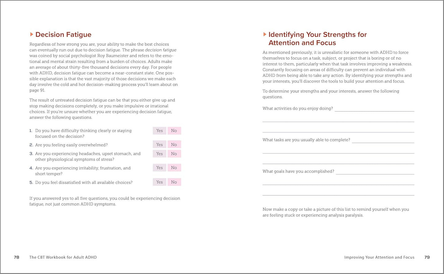 The CBT Workbook for Adult ADHD: Evidence-Based Exercises to Improve Your Focus,