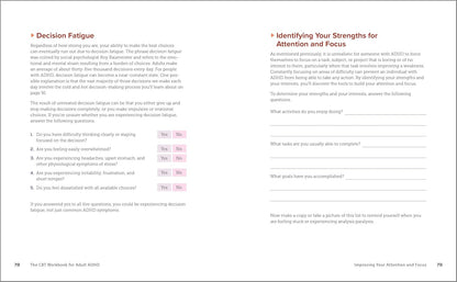 The CBT Workbook for Adult ADHD: Evidence-Based Exercises to Improve Your Focus,