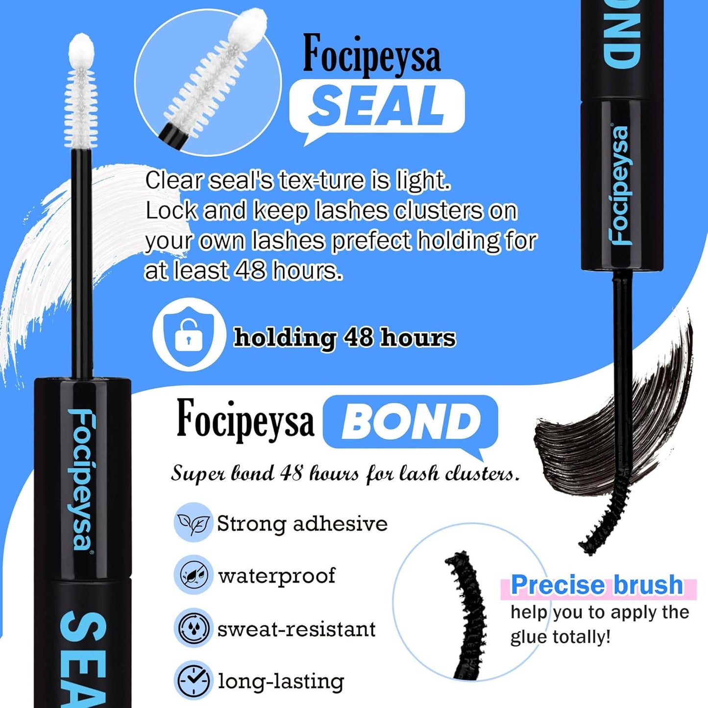 Thick Lash Extension Kit Full Lash Clusters 100P Eyelash Extension Kit DIY Lash