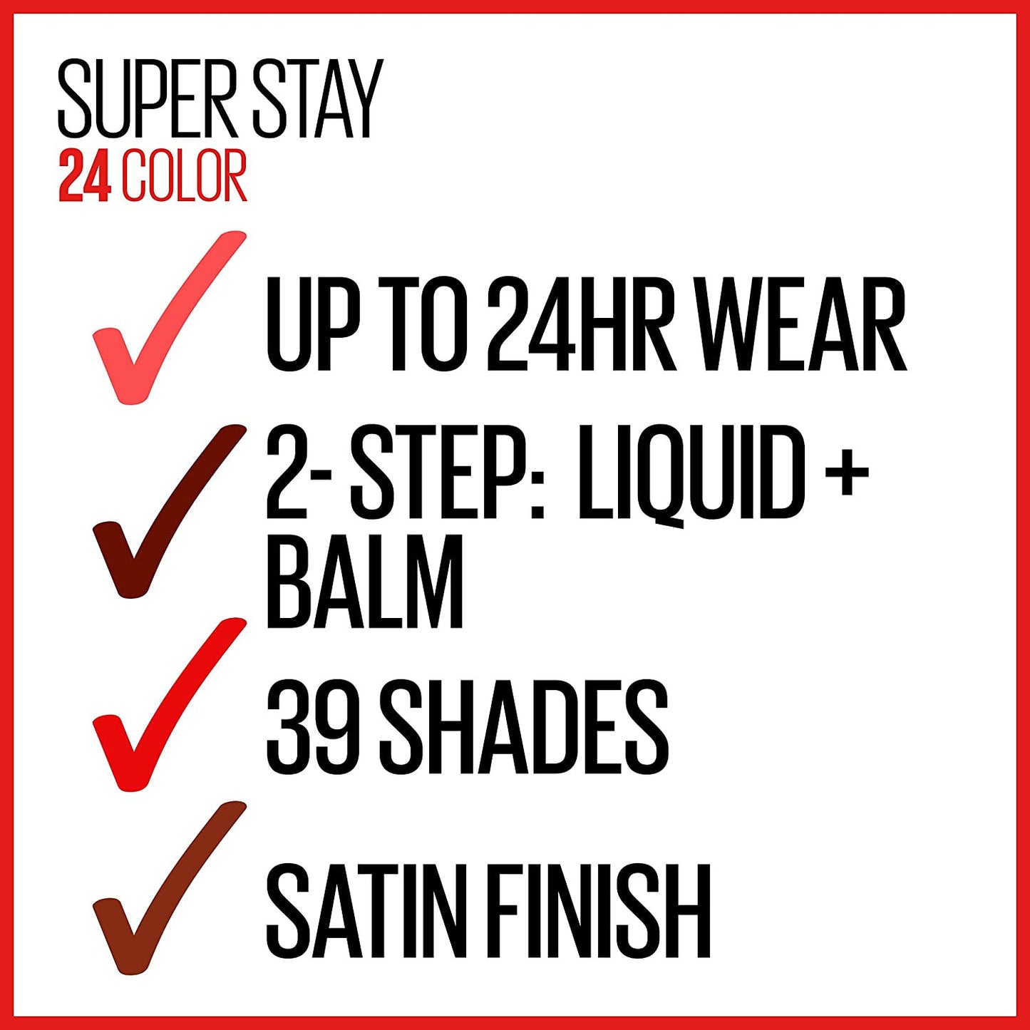 Super Stay 24 2-Step Long Lasting Liquid Lipstick and Lip Balm, 910 Copper Glist