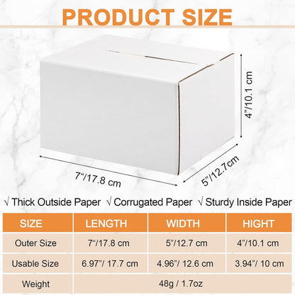72 Pcs Shipping Boxes Corrugated Cardboard Small Shipping Boxes for Packaging Ma