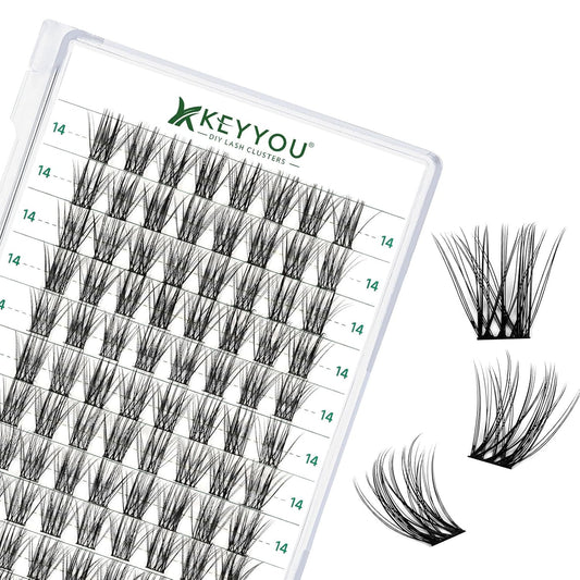 Volume Wispy Lash Extension 96Pcs Individual Lashes D Curl 14Mm Soft&Comfortable