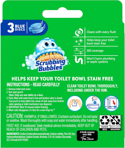 Toilet Tablets, Continuous Clean Toilet Drop Ins, Helps Keep Toilet Stain Free a