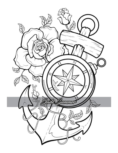 100 Tattoos: Tattoo Coloring Book for Adults with Incredible Designs of Animals,