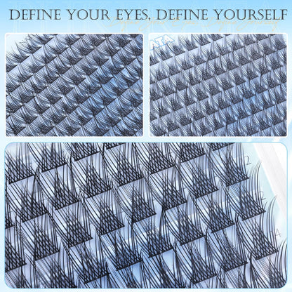 Wispy Eyelash Clusters Natural Lash Clusters 120 Pcs Individual Lashes Clusters
