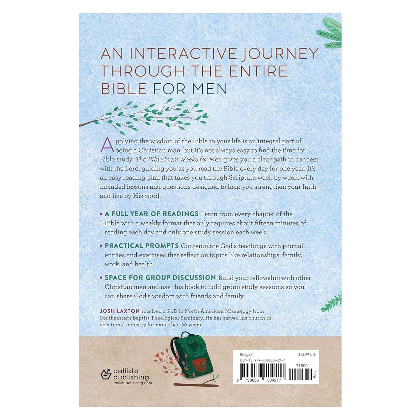The Bible in 52 Weeks for Men: a Yearlong Bible Study