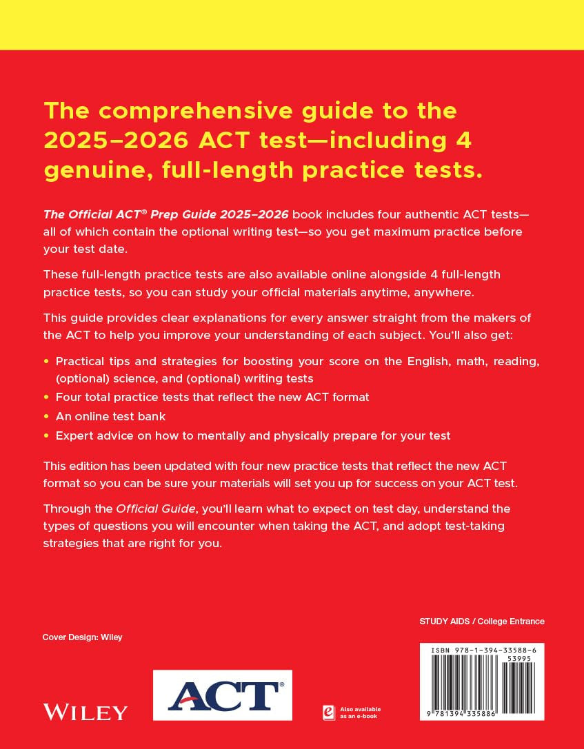The Official ACT Prep Guide 2025 - 2026: Book + Online Course (Official ACT Prep