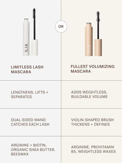 - Limitless Lash Mascara | Lightweight, Nourishing, Lengthening, Lifting | Flake