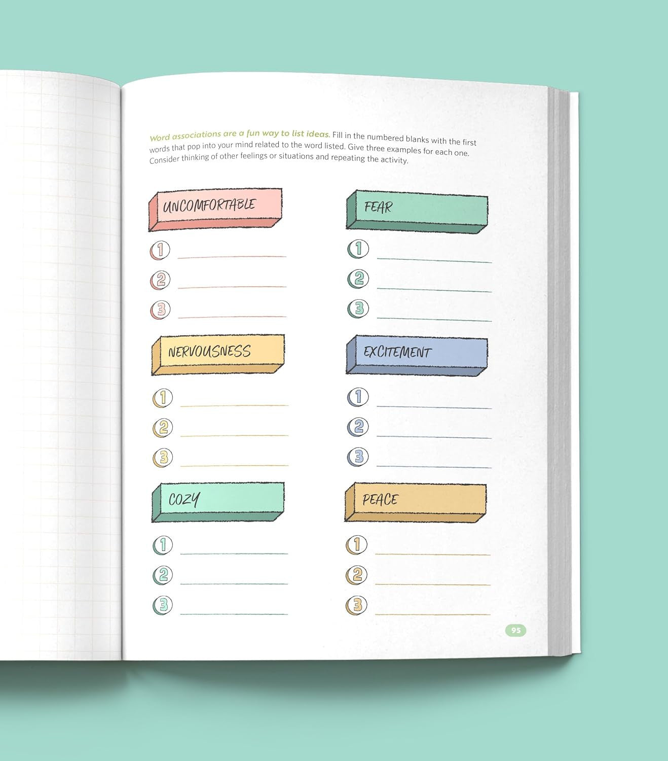 Anxiety Relief Activity Book: 50 Therapist-Designed Art Prompts for Anxiety