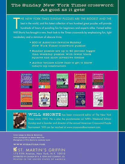 The New York Times Sunday Crossword Omnibus Volume 8 (New York Times Sunday Cros