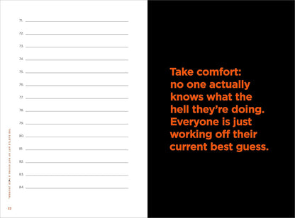 The Subtle Art of Not Giving a F*Ck Journal