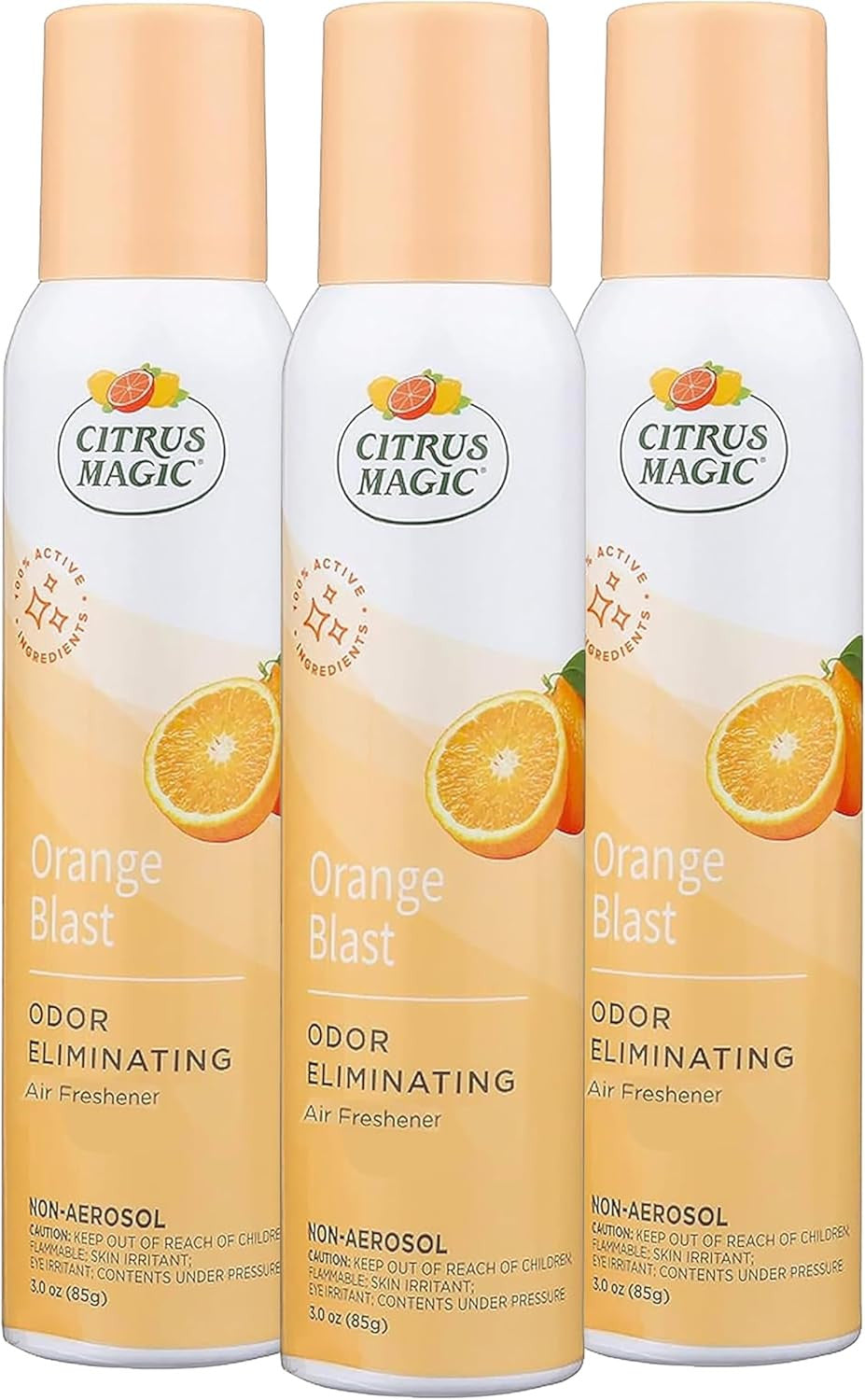 Odor Eliminator Air Freshener Spray for Home, Orange Blast, 3-Ounce, Pack of 3