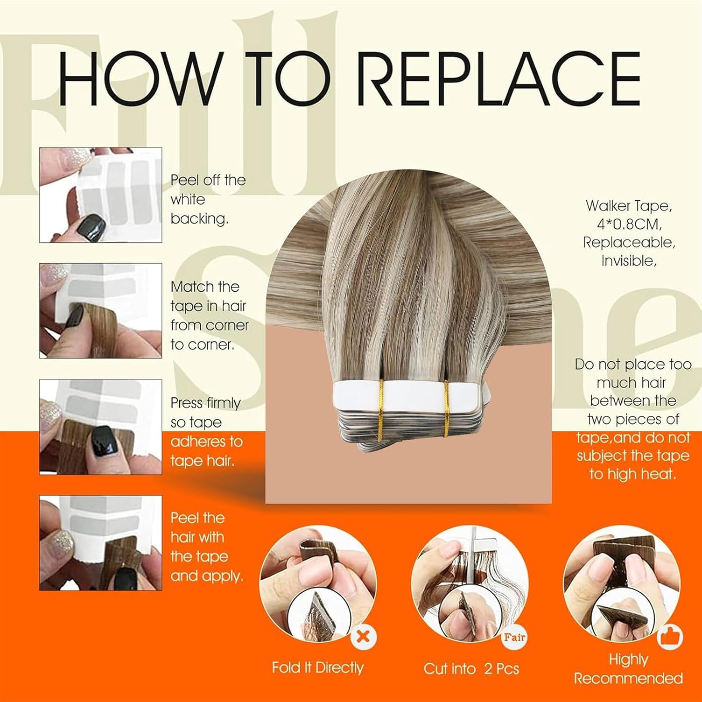 Tape in Hair Extensions Remy Human Hair 22 Inch Tape in Extensions for Women Str