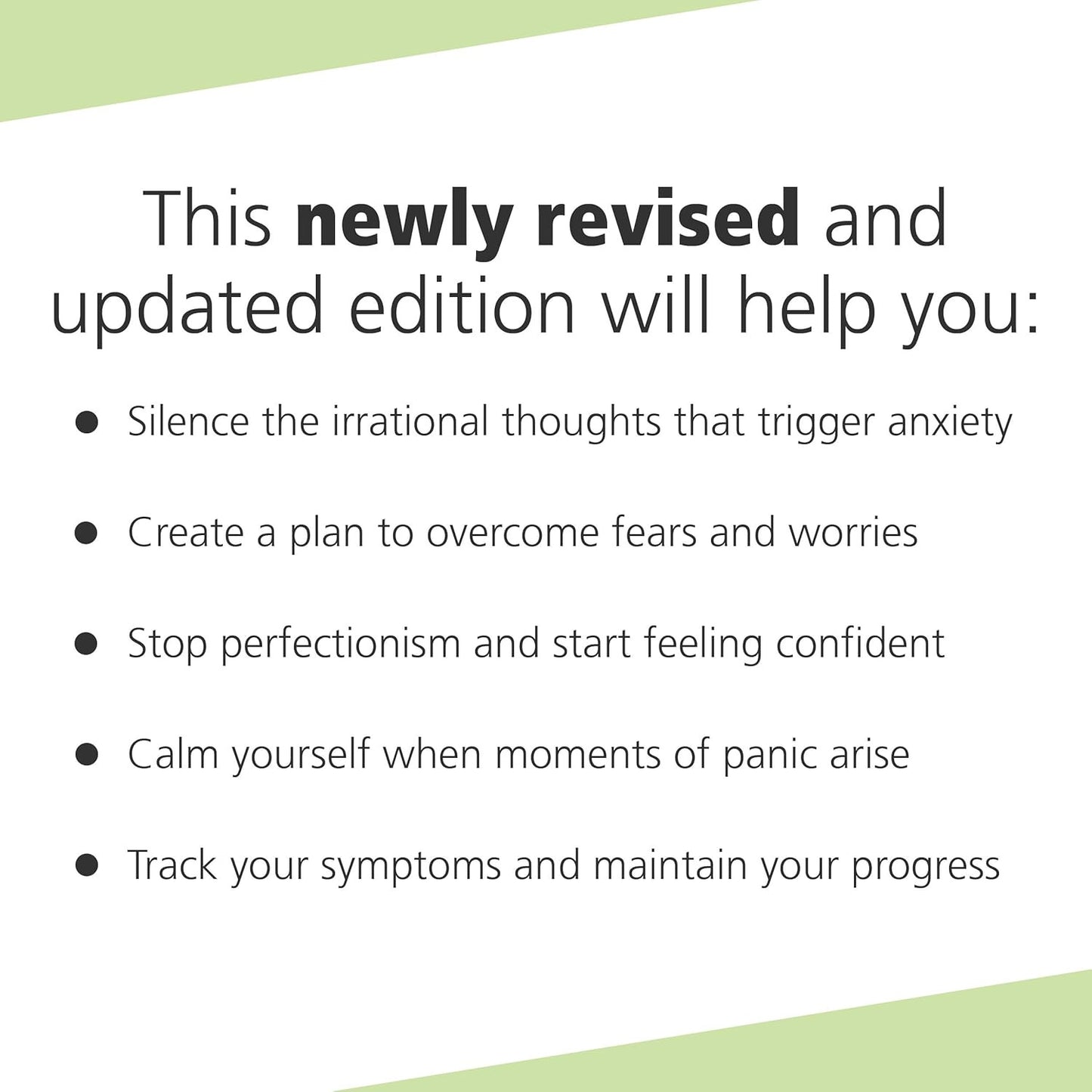 The Cognitive Behavioral Workbook for Anxiety: a Step-By-Step Program