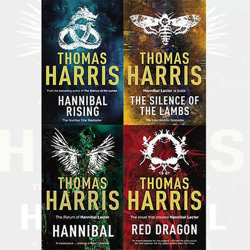 Thomas Harris Hannibal Lecter Series 4 Books Bundle Collection (Red Dragon,Hanni