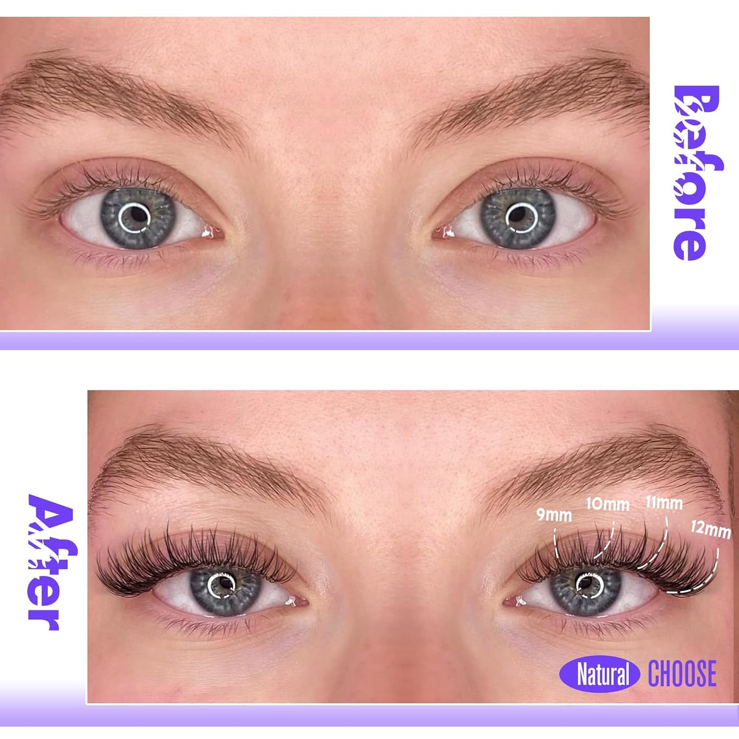 Natural Lash Clusters Wispy Cluster Eyelash Extensions 144Pcs Eyelash Clusters 9