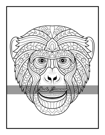 100 Animals: an Adult Coloring Book with Lions, Elephants, Owls, Horses, Dogs, C