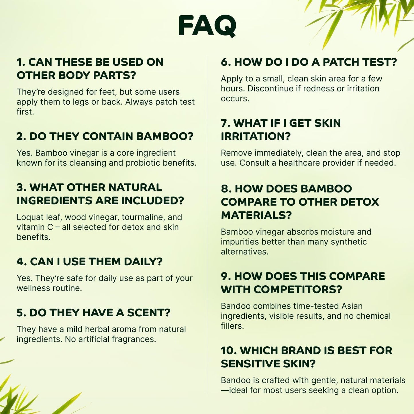 Original Deep Cleansing Foot Pads | Rana Pads | Premium Natural Bamboo Foot Pads