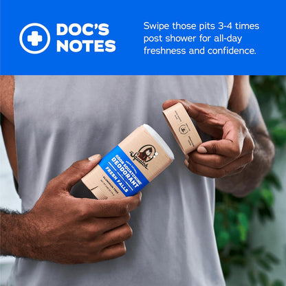 Natural Deodorant for Men - Odor-Squatching Aluminum Free - Fresh Falls (2.65 Oz